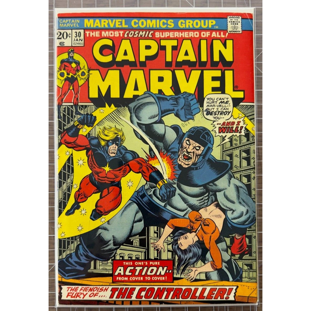 Captain Marvel #30 1974 Comic 5.5-6.5